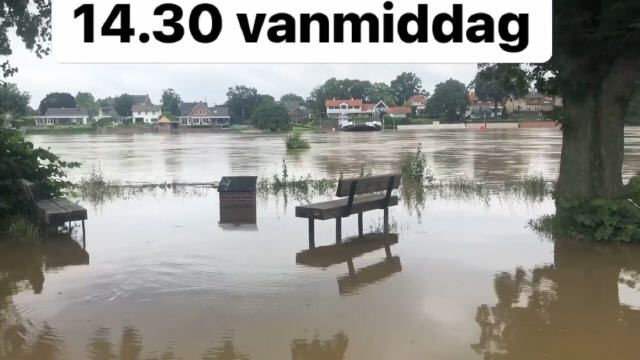 2021 Hoogwater bij het veer om 14:30 (Cindy W)